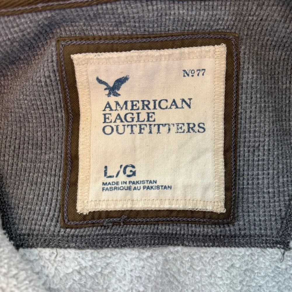 American Eagle Outfitter gray‎ full zip jacket men's size large